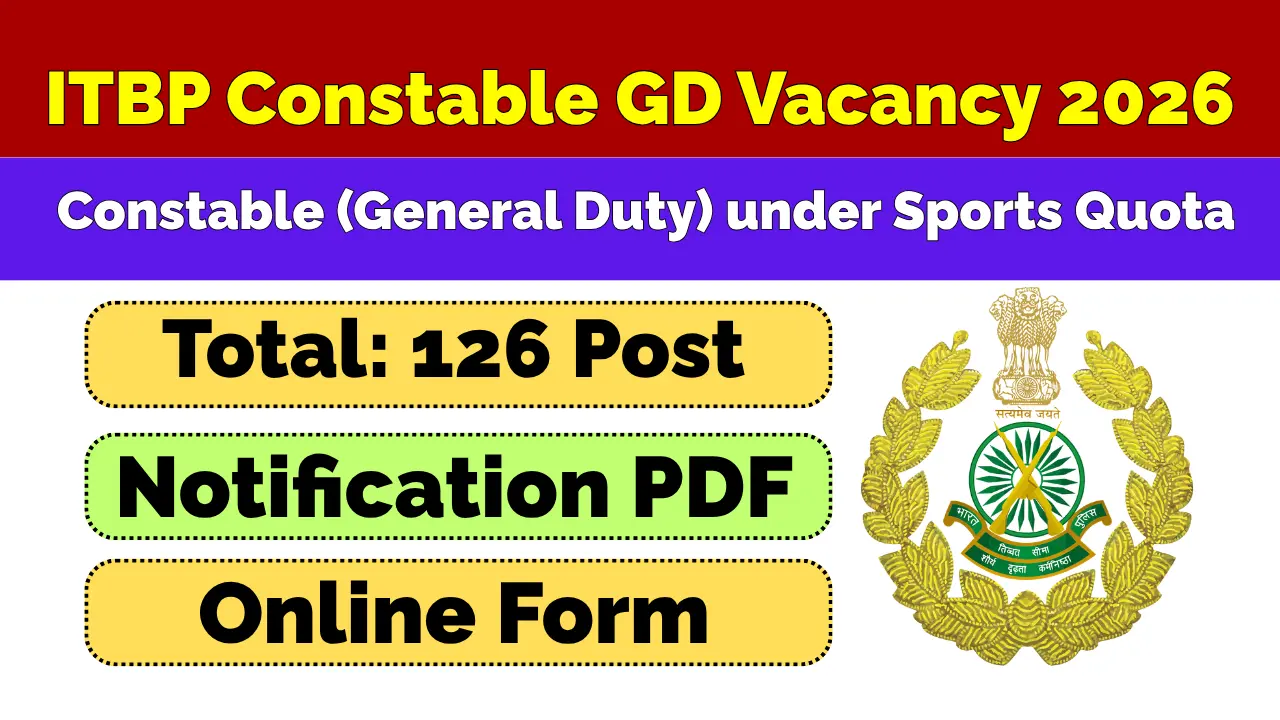 ITBP Constable GD Recruitment